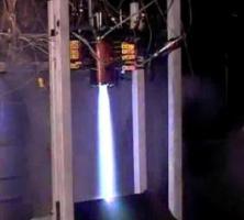 The test fire of an advanced swirl injector conceot for two phase flow of LOX/LCH4 propellants.